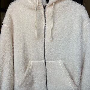 Arizona Jean Co Oversized Off-White Sherpa Hoodie